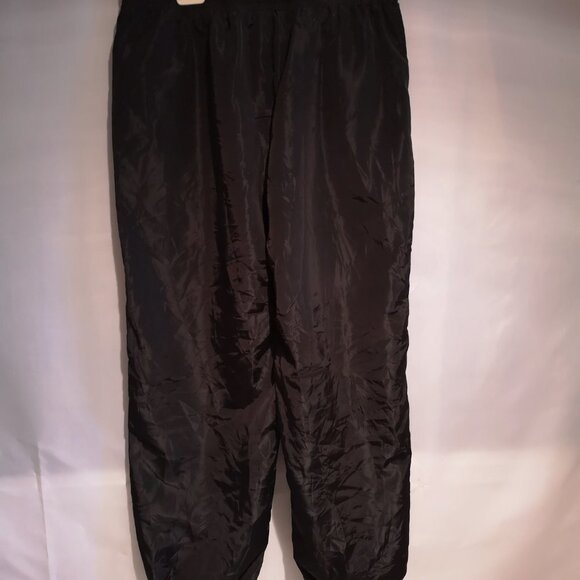 NWT Floerns Ladies Elastic & Drawstring Waist Black Loose Fit  Track Pants - Picture 2 of 10